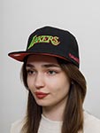 Бейсболка MITCHELL NESS арт. 6HSFSH21324-LALBLCK Los Angeles Lakers NBA (черный)
